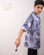 ست بلوز و شلوار طرح هاوایی تمام چاپ - Image 7