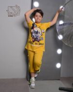 ست تی شرت و شلوارک دورس بهاره با طرح آدم فضایی - Image 6