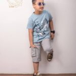 ست بلوز و شلوارک بهاره با طرح کتونی