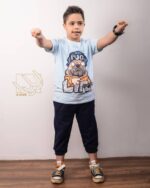 ست بلوز و شلوارک پسرانه با طرح سگ پوگ - Image 4