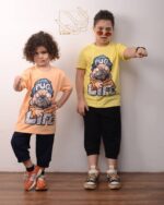 ست بلوز و شلوارک پسرانه با طرح سگ پوگ