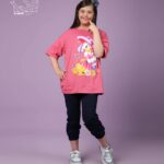 ست بلوز و شلوار دخترانه بهاره با طرح دانل داک