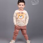 ست بلوز و شلوار تدی عینکی