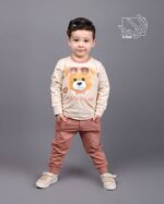 ست بلوز و شلوار تدی عینکی
