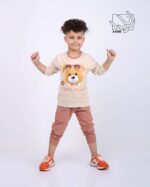ست بلوز و شلوار تدی عینکی - Image 4