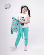 ست 3 تیکه دخترانه بهاره با طرح مینی موس - Image 2