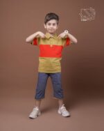 ست تی شرت و شلوار کمرکش پسرانه بهاره