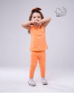 ست تاپ و شلوار ساده بهاره دخترانه - Image 3