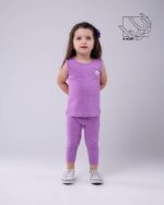 ست تاپ و شلوار ساده بهاره دخترانه - Image 2