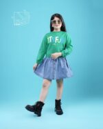 ست تی شرت و دامن دخترانه بهاره - Image 3