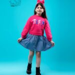 ست تی شرت و دامن دخترانه بهاره