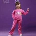 ست بلوز و شلوار دخترانه بهاره با طرح گربه اشرافی