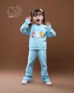 ست بلوز و شلوار دخترانه بهاره با طرح گربه اشرافی - Image 4