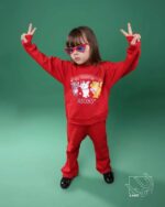 ست بلوز و شلوار دخترانه بهاره با طرح گربه اشرافی - Image 7