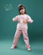 ست بلوز و شلوار دخترانه بهاره با طرح گربه اشرافی - Image 5