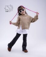 بلوز تک پایین تترون بهاره دخترانه