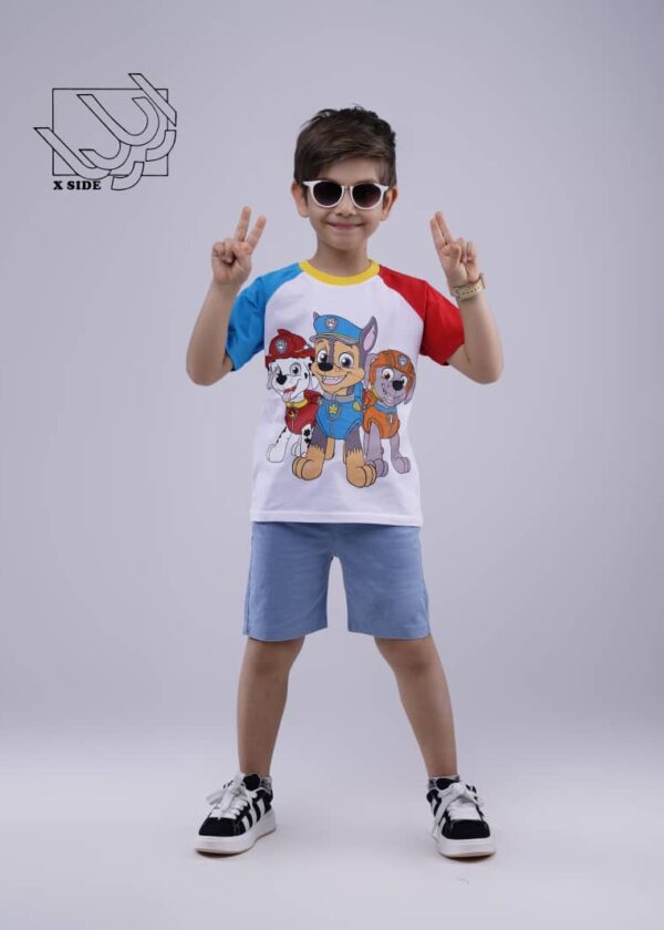 ست تیشرت خواهر و برادری بهاره با طرح سگ‌های نگهبان - پسرانه