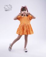 پیراهن دخترانه بهاره گل گلی