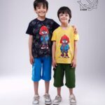 ست تی شرت و شلوارک پسرانه بهاره با طرح اسپایدرمن