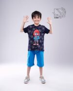 ست تی شرت و شلوارک پسرانه بهاره با طرح اسپایدرمن - Image 4