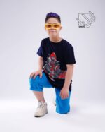 ست تی شرت و شلوارک پسرانه بهاره با طرح اسپایدرمن - Image 2