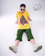 ست تی شرت و شلوارک پسرانه بهاره با طرح اسپایدرمن - Image 3