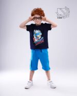 ست تی شرت و شلوارک پسرانه بهاره با طرح سونیک - Image 4