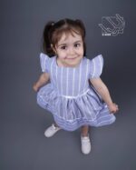 پیراهن تک لنین دخترانه بهاره - Image 3