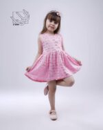 پیراهن زاپ‌دار دخترانه بهاره - تصویر 2