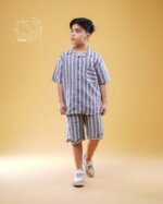 ست پیراهن و شلوارک راه راه پسرانه بهاره - Image 8