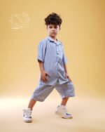 ست پیراهن و شلوارک راه راه پسرانه بهاره - Image 10
