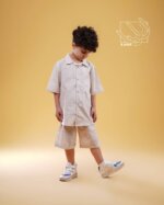 ست پیراهن و شلوارک راه راه پسرانه بهاره - Image 2