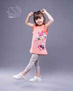 ست تاپ و شلوار دخترانه بهاره با طرح مینی موس