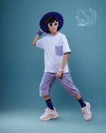 ست بلوز ساده و شلوارک راه راه بهاره پسرانه - تصویر 4