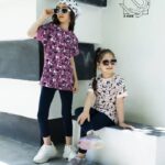 ست بلوز و شلوار دخترانه بهاره تمام چاپ مینی موس