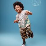 ست بلوز و شلوارک چریکی بهاره پسرانه با طرح دایناسور