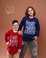 بلوز تک پسرانه پاییزه با طرح لوک