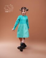 دامن پیراهن دخترانه پاییزه لینن - تصویر 7