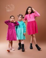 دامن پیراهن دخترانه پاییزه لینن - تصویر 2