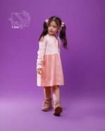 دامن پیراهن دخترانه پاییزه لینن - تصویر 4
