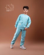 ست بلوز و شلوار جیب‌دار پاییزه دخترانه و پسرانه با طرح مداد رنگی - تصویر 5