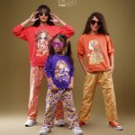 ست بلوز و شلوار دخترانه پاییزه با طرح شلوار گل گلی