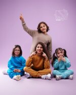 ست بلوز و شلوار ساده پاییزه دخترانه و پسرانه با طرح مداد رنگی (3 تا 5 سال) - Image 3