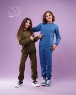 ست بلوز و شلوار ساده پاییزه دخترانه و پسرانه با طرح مداد رنگی (3 تا 5 سال) - Image 5
