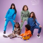 ست بلوز و شلوار ساده پاییزه دخترانه و پسرانه با طرح مداد رنگی (6 تا 8 سال)