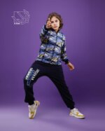 ست بلوز نیم زیپ و شلوار پاییزه پسرانه - تصویر 2