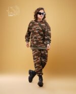 ست هودی و شلوار چریکی اسپورت دخترانه و پسرانه پاییزه