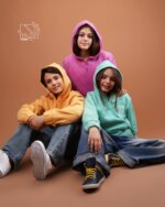 هودی تک نیم زیپ پاییزه دخترانه و پسرانه - تصویر 2