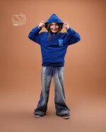 هودی تک نیم زیپ پاییزه دخترانه و پسرانه - تصویر 7