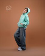 هودی تک نیم زیپ پاییزه دخترانه و پسرانه - تصویر 5